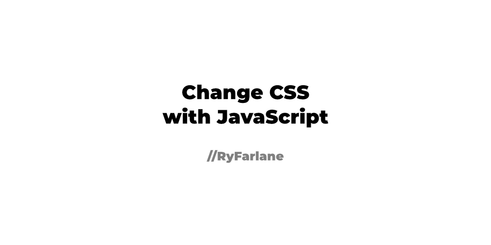 change-css-with-javascript